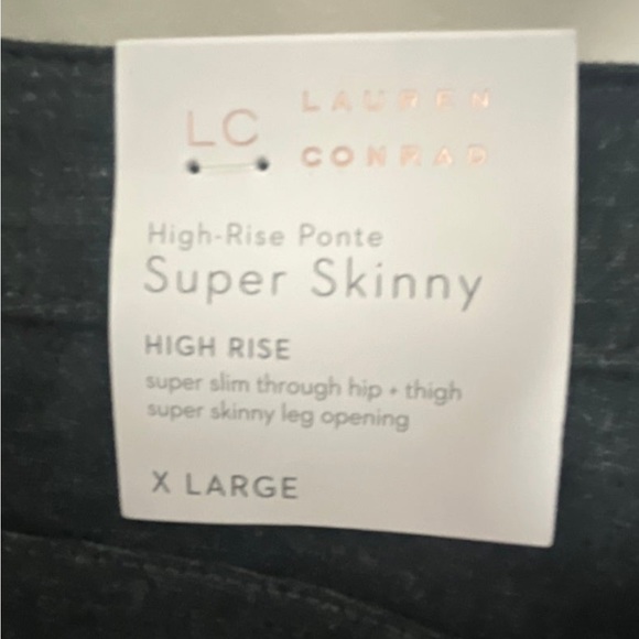 LC Lauren Conrad High-Rise Plus Size Super Skinny Pants - Picture 2 of 5